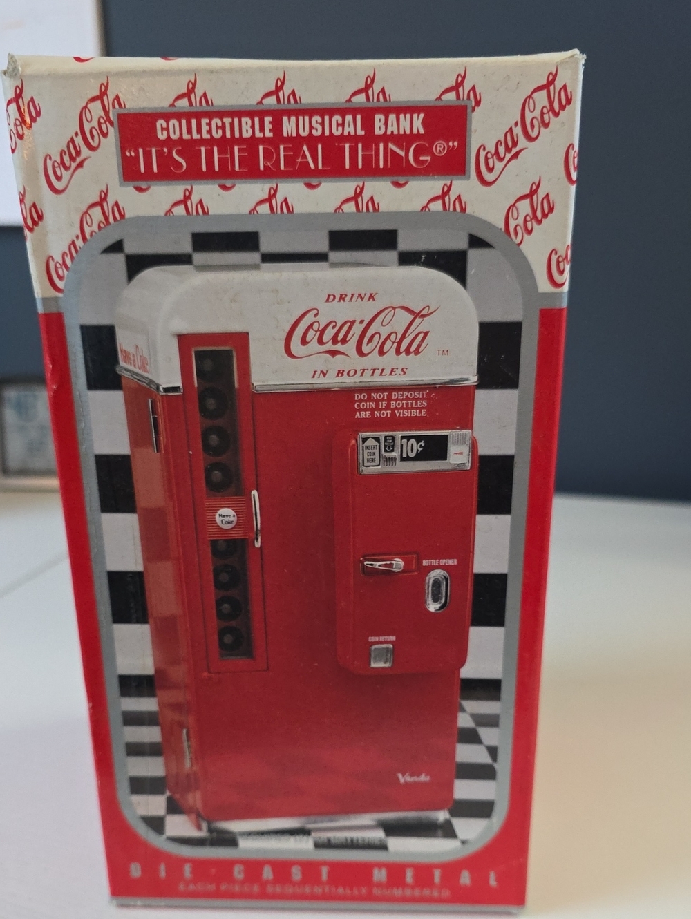 Coca Cola Musical Bank Dor Cast Metal